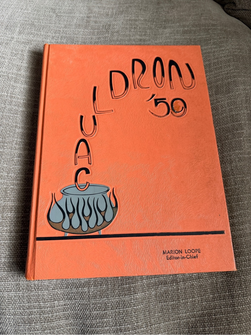 Vintage 1959 Cauldron Yearbook Huntington Beach High School California Signed